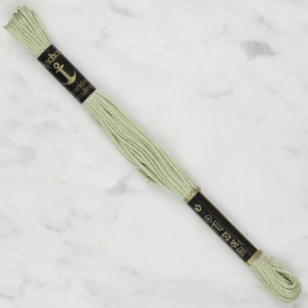 Anchor Stranded Mouline Embroidery Thread, 8m, Green - 0260