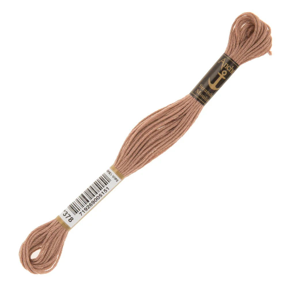 Anchor Stranded Mouline Embroidery Thread, 8m,  Pink - 0378