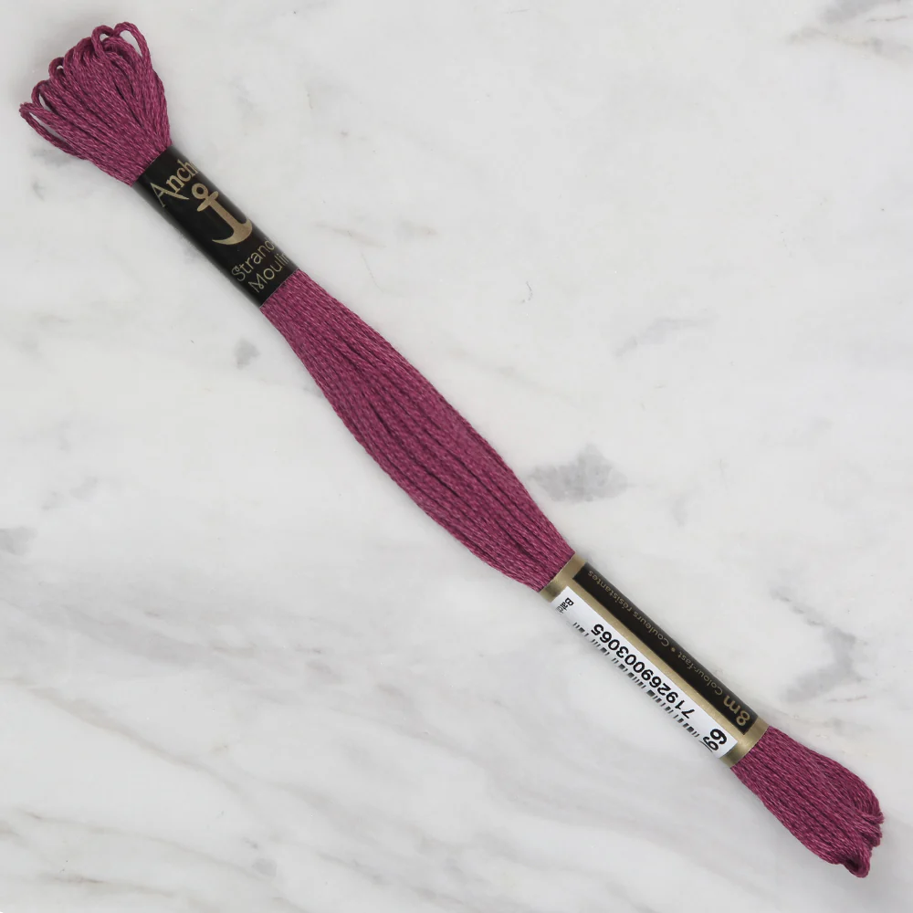 Anchor Stranded Mouline Embroidery Thread, 8m, Purple - 0069