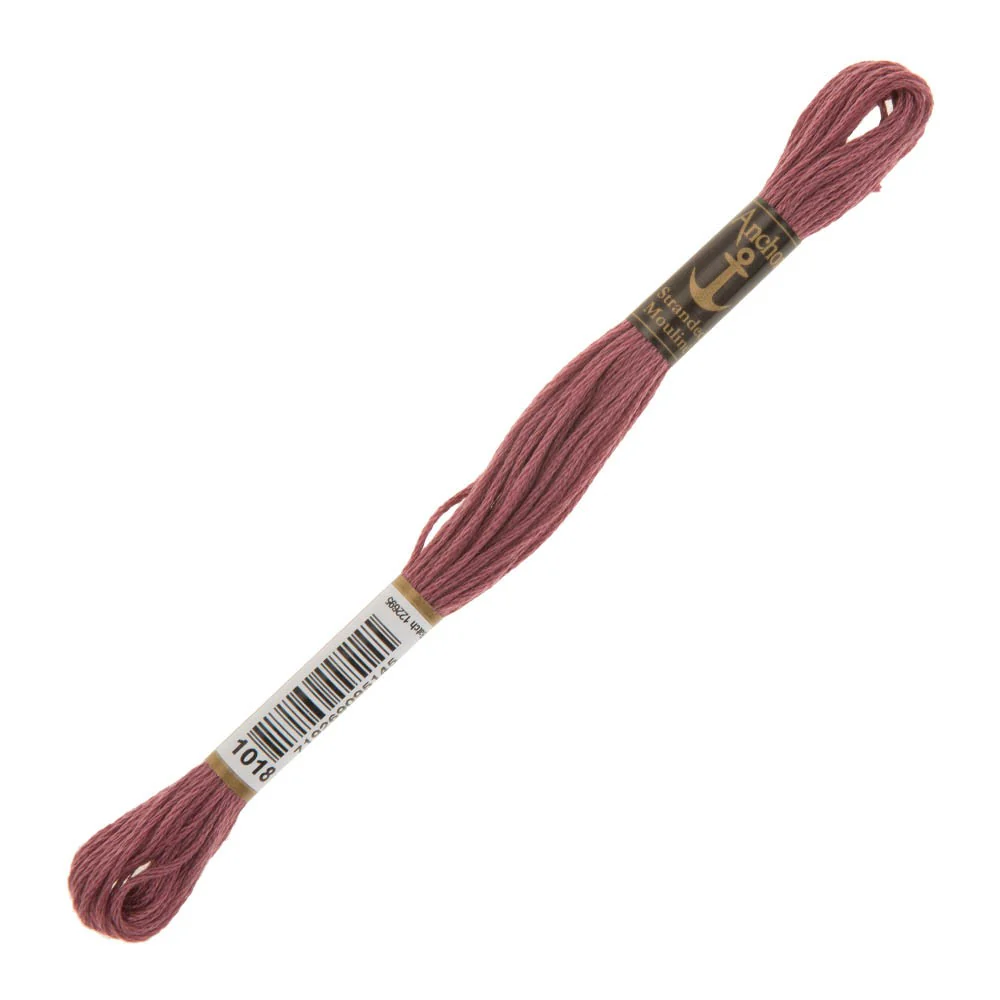 Anchor Stranded Mouline Embroidery Thread, 8m, Purple - 1018