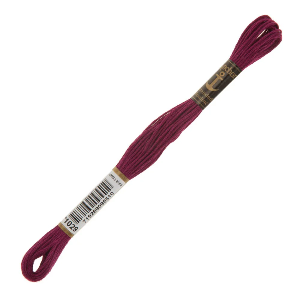 Anchor Stranded Mouline Embroidery Thread, 8m, Purple - 1029