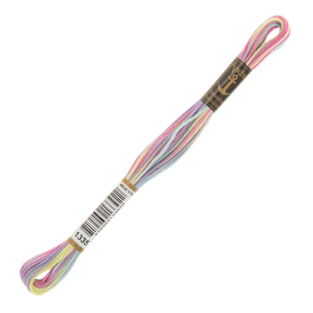 Anchor Stranded Mouline Embroidery Thread, 8m, Variegated - 1335