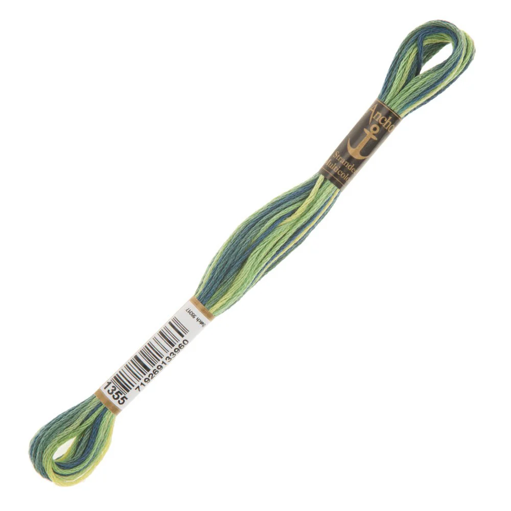 Anchor Stranded Mouline Embroidery Thread, 8m, Variegated - 1355