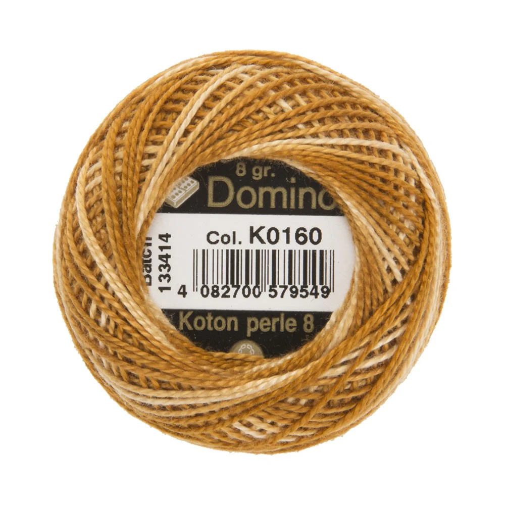 Domino Cotton Perle Size 8 Embroidery Thread (8 g), Variegated - 4598008-K0160