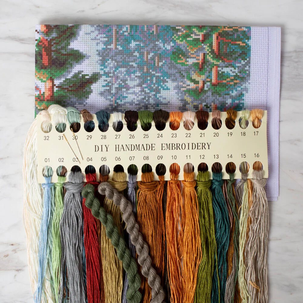 DIY Handmade Embroidery Set 40x50 cm - 0137 - Image 2