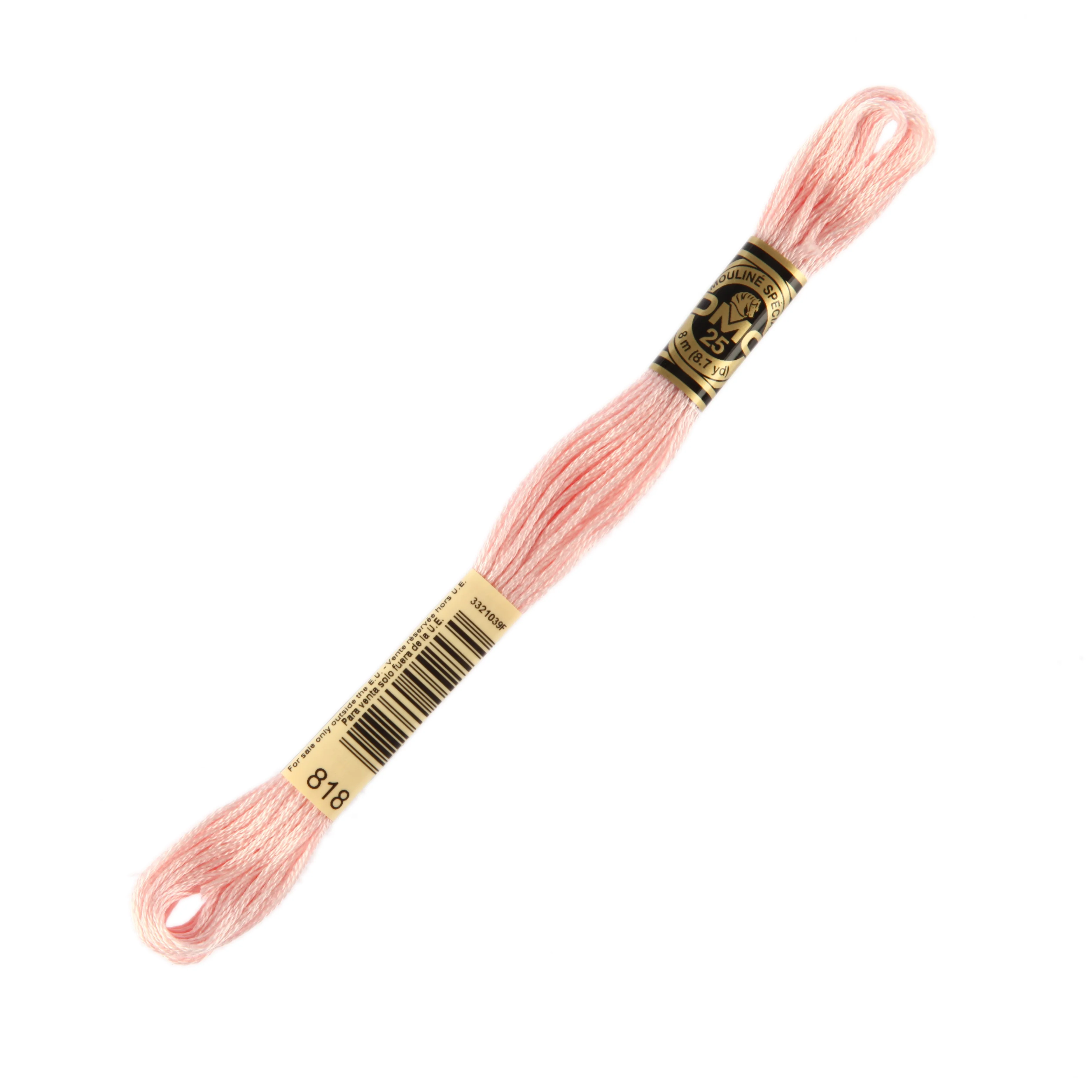 DMC Mouline Special 8 m Embroidery Thread, Pink - 818