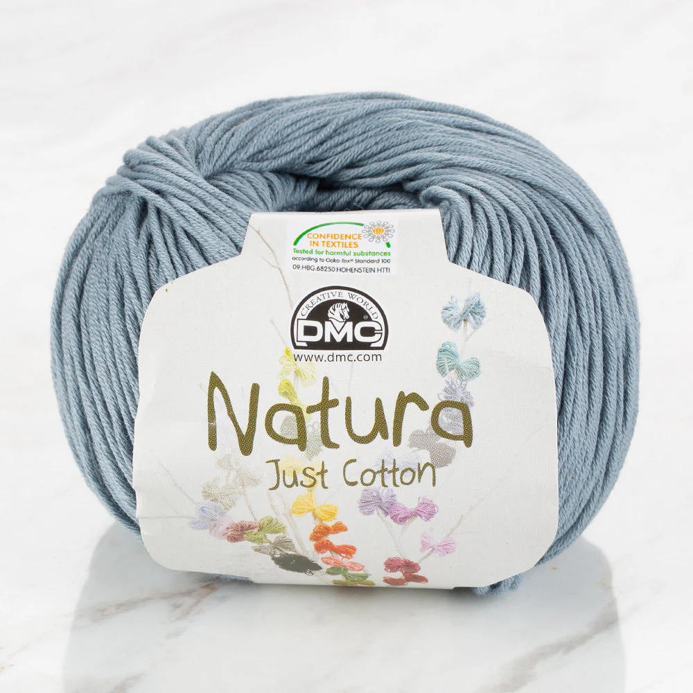 DMC Natura Just Cotton Knitting Yarn, Grey - N56