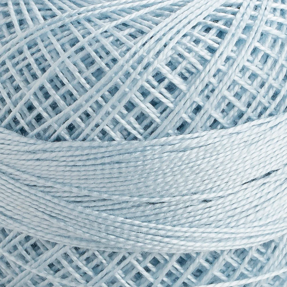 Domino Cotton Perle Size 12 Embroidery Thread (5 g), Baby Blue - 4590012-01031 - Image 3