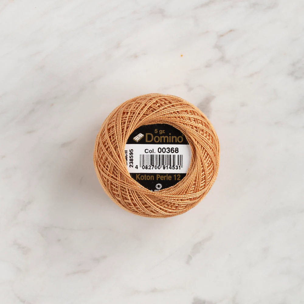 Domino Cotton Perle Size 12 Embroidery Thread (5 g), Beige - 4590012-368 - Image 2