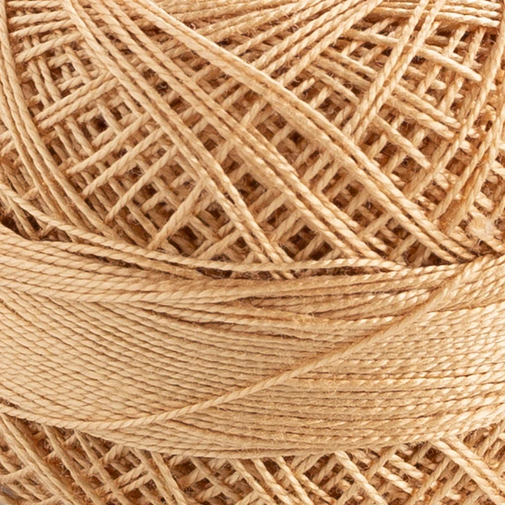 Domino Cotton Perle Size 12 Embroidery Thread (5 g), Beige - 4590012-372 - Image 3