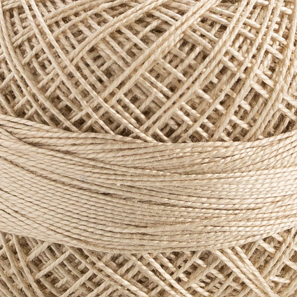 Domino Cotton Perle Size 12 Embroidery Thread (5 g), Beige - 4590012-391 - Image 3