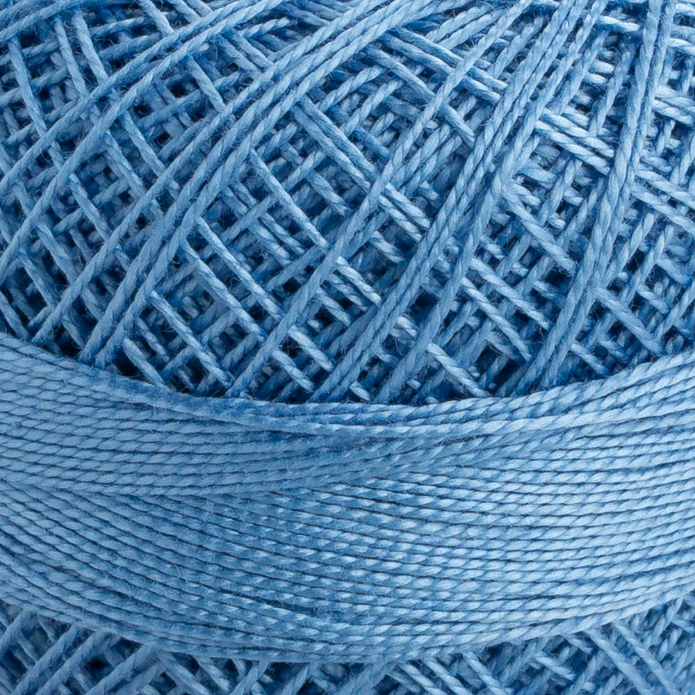 Domino Cotton Perle Size 12 Embroidery Thread (5 g), Blue - 4590012-00145 - Image 3