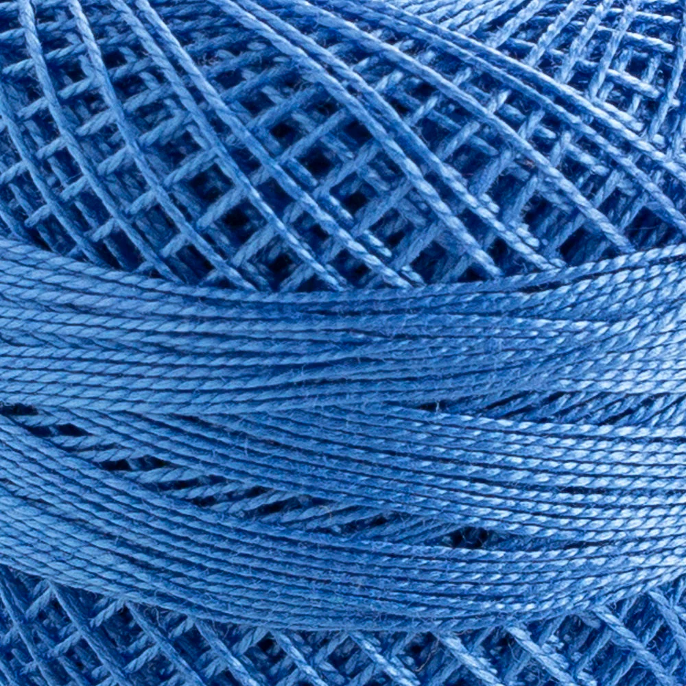 Domino Cotton Perle Size 12 Embroidery Thread (5 g), Blue - 4590012-K0013 - Image 3