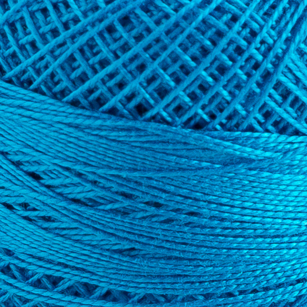 Domino Cotton Perle Size 12 Embroidery Thread (5 g), Blue - 4590012-K0217 - Image 3
