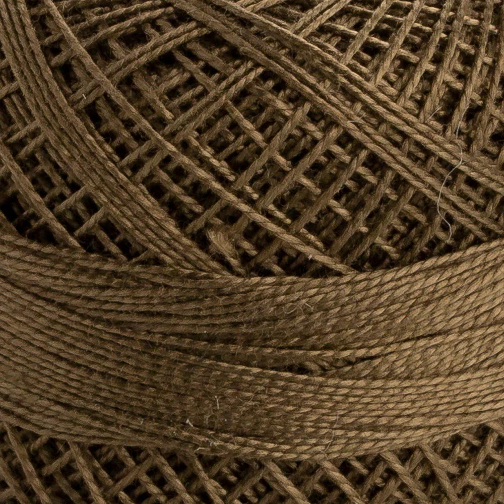 Domino Cotton Perle Size 12 Embroidery Thread (5 g), Brown - 4590012-00904 - Image 3