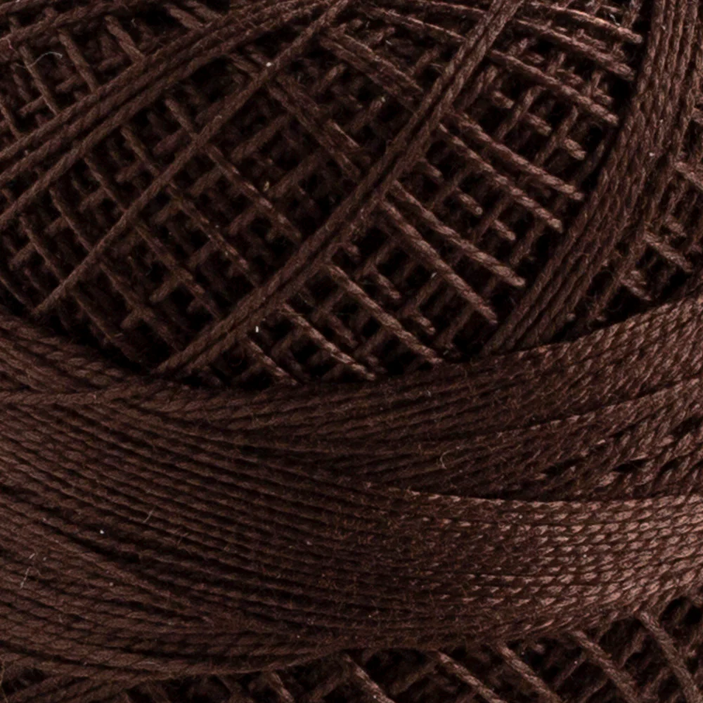 Domino Cotton Perle Size 12 Embroidery Thread (5 g), Brown - 4590012-2382 - Image 3