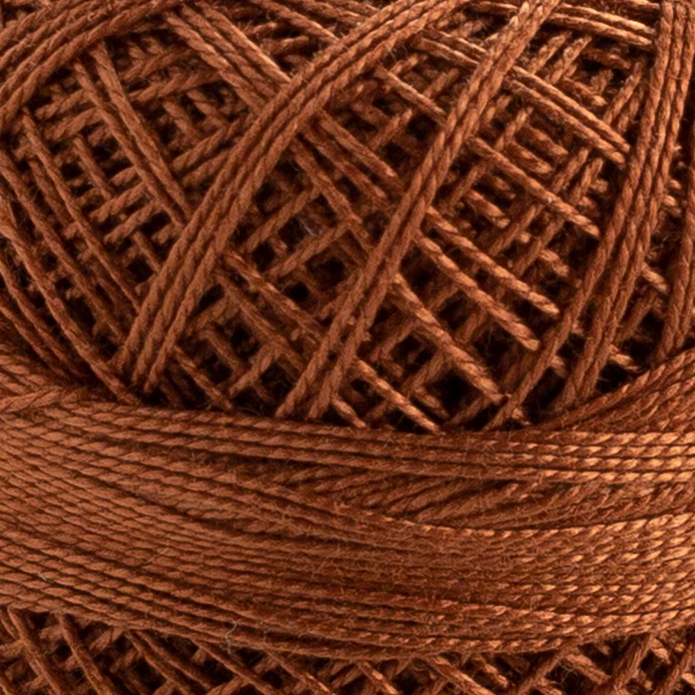 Domino Cotton Perle Size 12 Embroidery Thread (5 g), Brown - 4590012-K0035 - Image 3