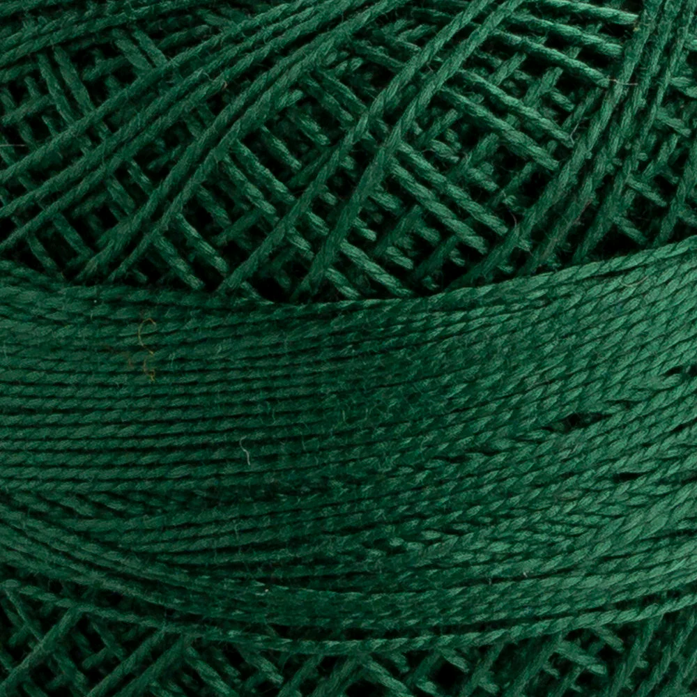 Domino Cotton Perle Size 12 Embroidery Thread (5 g), Dark Green - 4590012-00218 - Image 3