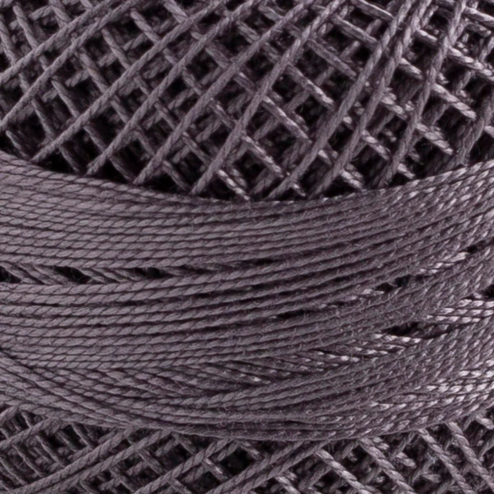 Domino Cotton Perle Size 12 Embroidery Thread (5 g), Dark Grey - 4590012-400 - Image 3