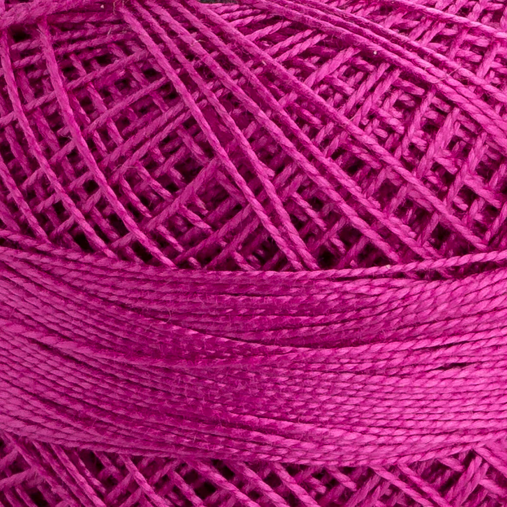 Domino Cotton Perle Size 12 Embroidery Thread (5 g),Pink - 4590012-00088 - Image 3