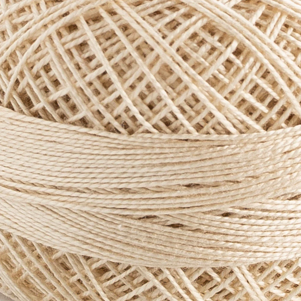 Domino Cotton Perle Size 12 Embroidery Thread (5 g), Ecru - 4590012-K0250 - Image 3
