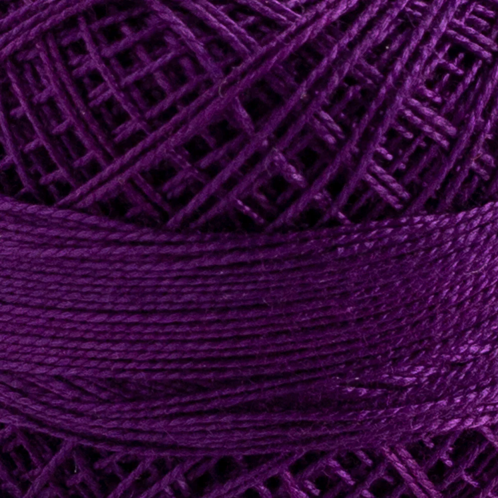 Domino Cotton Perle Size 12 Embroidery Thread (5 g), Eggplant - 4590012-K0006 - Image 3