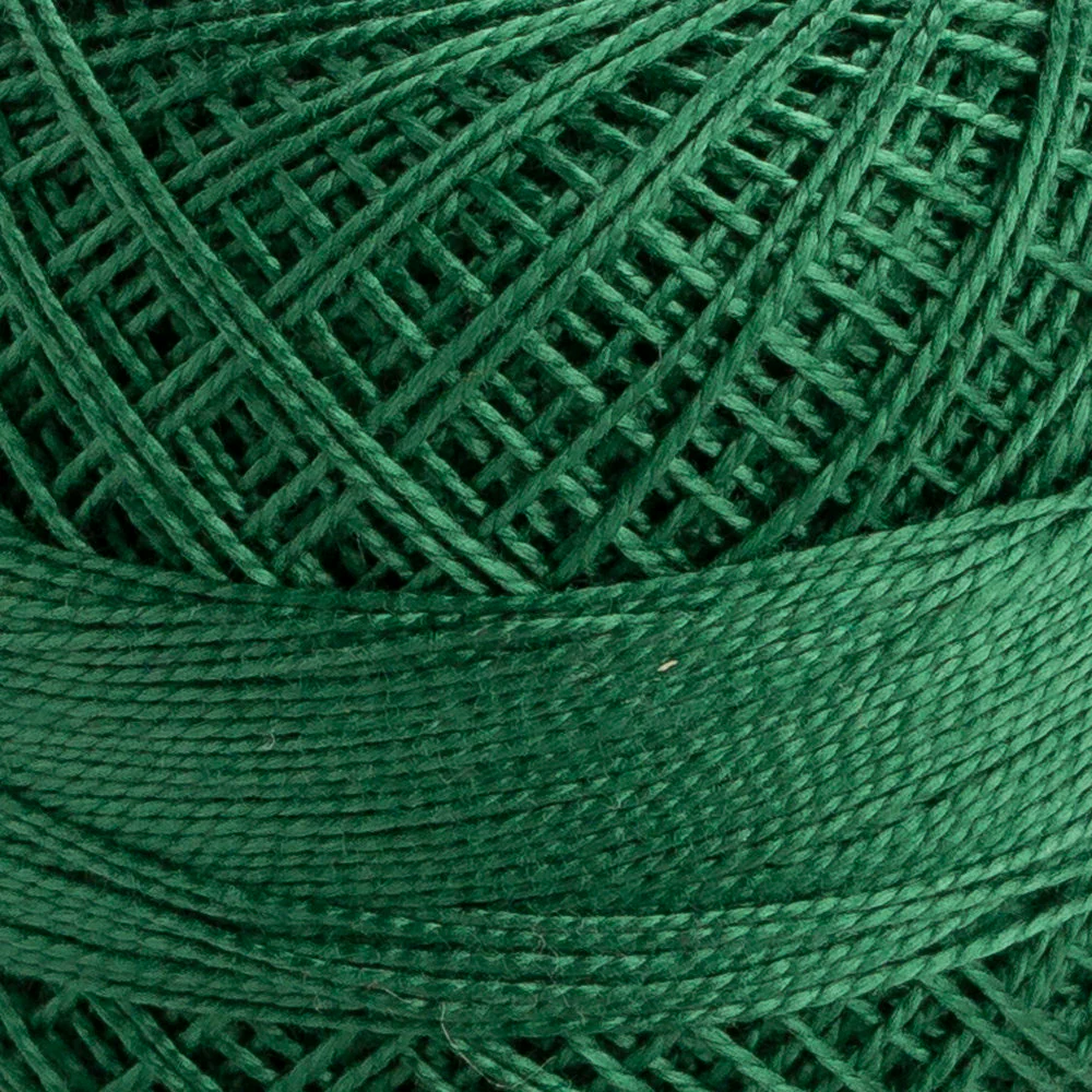 Domino Cotton Perle Size 12 Embroidery Thread (5 g), Green - 4590012-00217 - Image 3