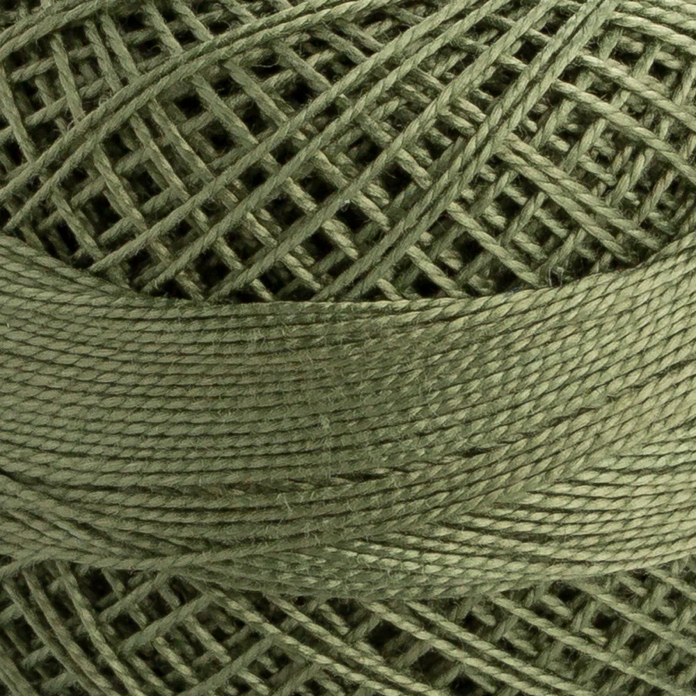 Domino Cotton Perle Size 12 Embroidery Thread (5 g), Green - 4590012-00860 - Image 3