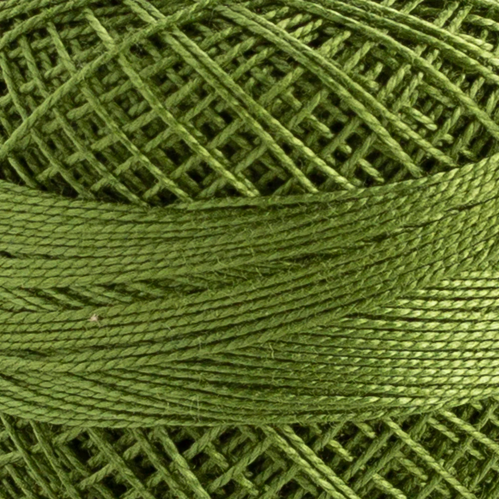 Domino Cotton Perle Size 12 Embroidery Thread (5 g), Green - 4590012-267 - Image 3