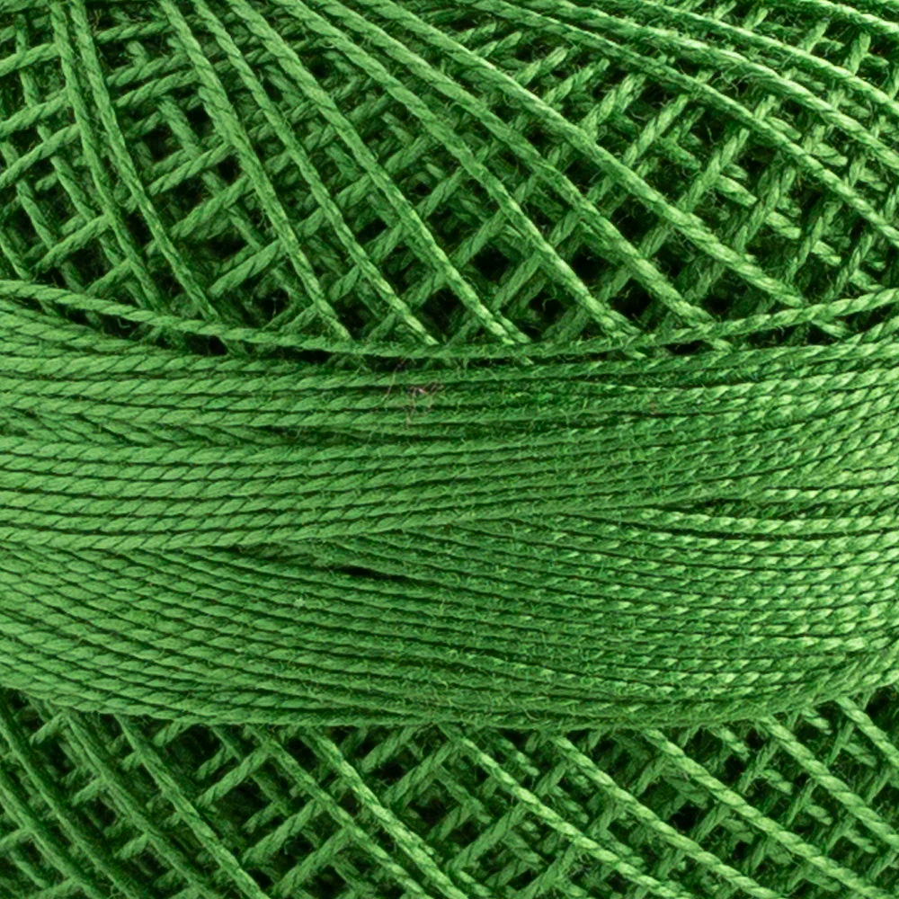 Domino Cotton Perle Size 12 Embroidery Thread (5 g), Green - 4590012-K0021 - Image 3