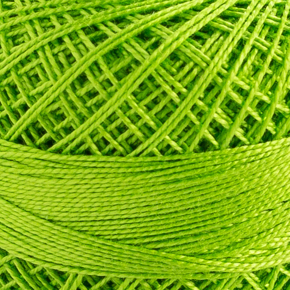 Domino Cotton Perle Size 12 Embroidery Thread (5 g), Green - 4590012-K0117 - Image 3
