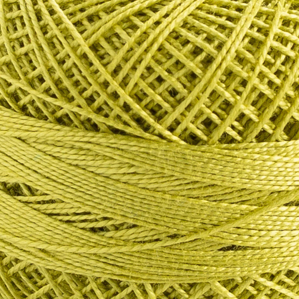 Domino Cotton Perle Size 12 Embroidery Thread (5 g), Green - 4590012-K0213 - Image 3