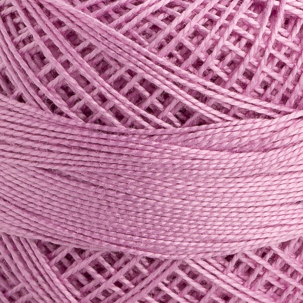 Domino Cotton Perle Size 12 Embroidery Thread (5 g), Pink- 4590012-00090 - Image 3