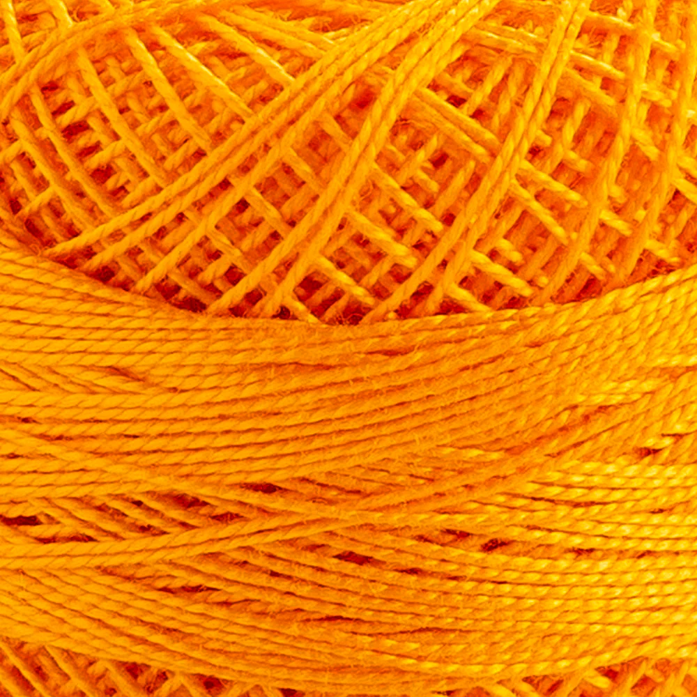 Domino Cotton Perle Size 12 Embroidery Thread (5 g), Orange - 4590012-2314 - Image 3