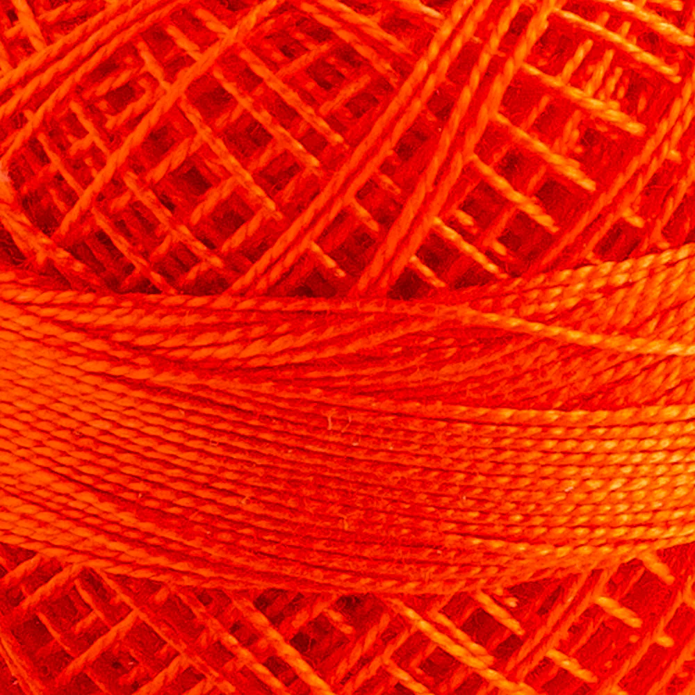 Domino Cotton Perle Size 12 Embroidery Thread (5 g), Orange - 4590012-333 - Image 3