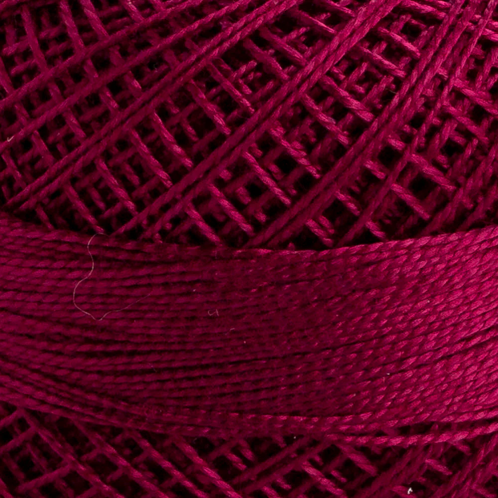 Domino Cotton Perle Size 12 Embroidery Thread (5 g), Plum - 4590012-00070 - Image 3