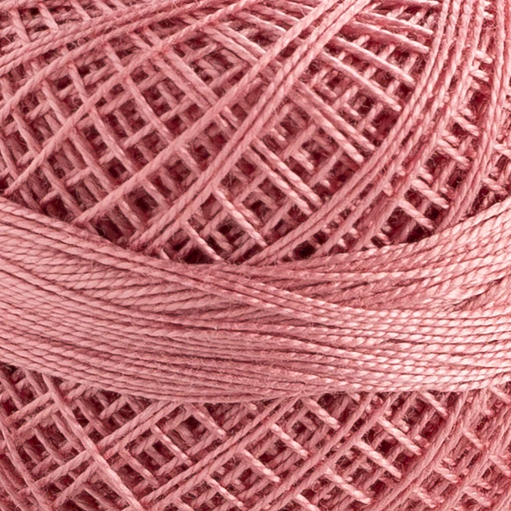 Domino Cotton Perle Size 12 Embroidery Thread (5 g), Pudra Pink - 4590012-969 - Image 3