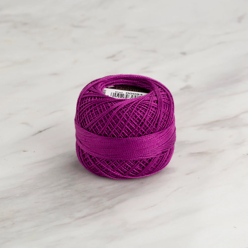 Domino Cotton Perle Size 12 Embroidery Thread (5 g), Purple - 4590012-00094
