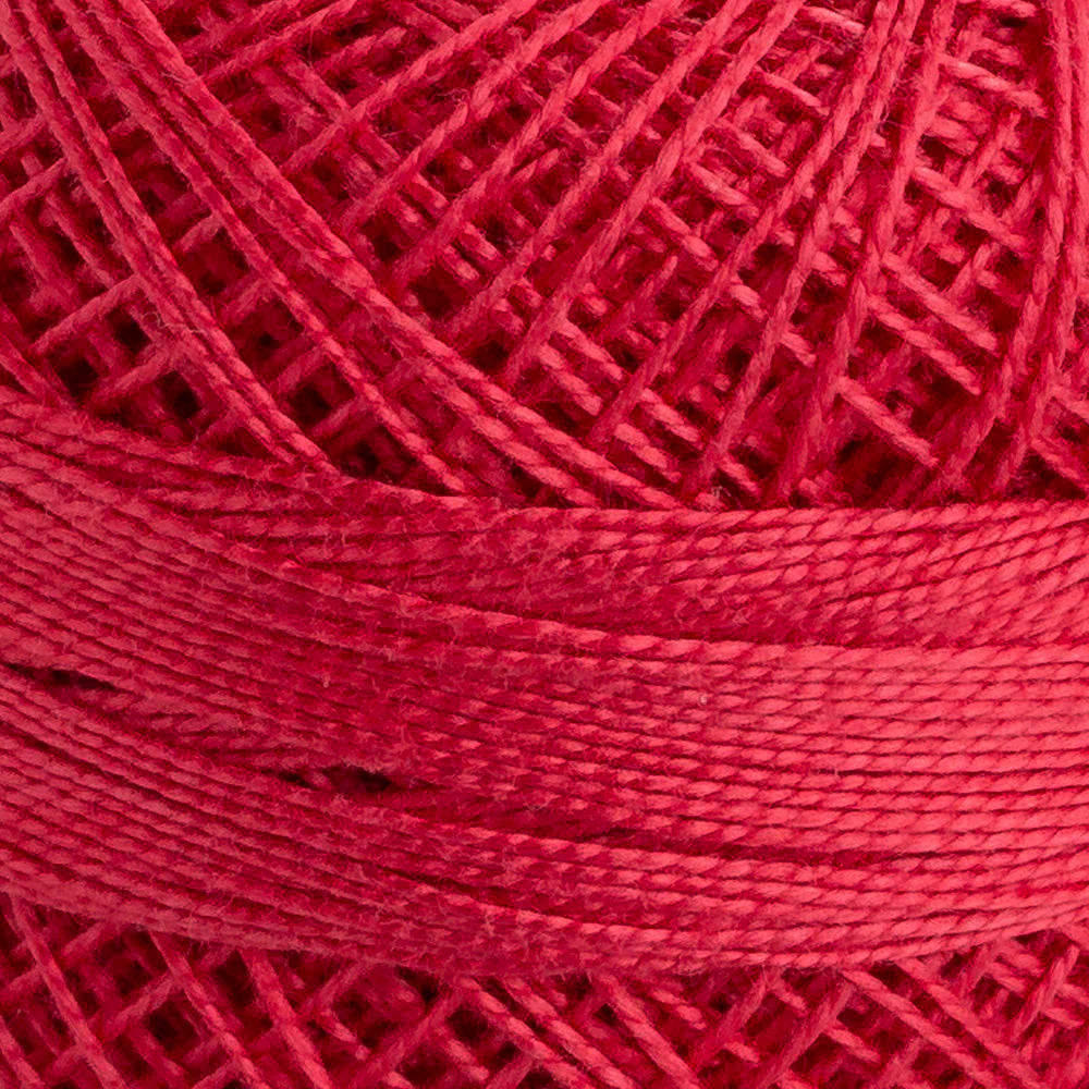 Domino Cotton Perle Size 12 Embroidery Thread (5 g), Red - 4590012-00042 - Image 3