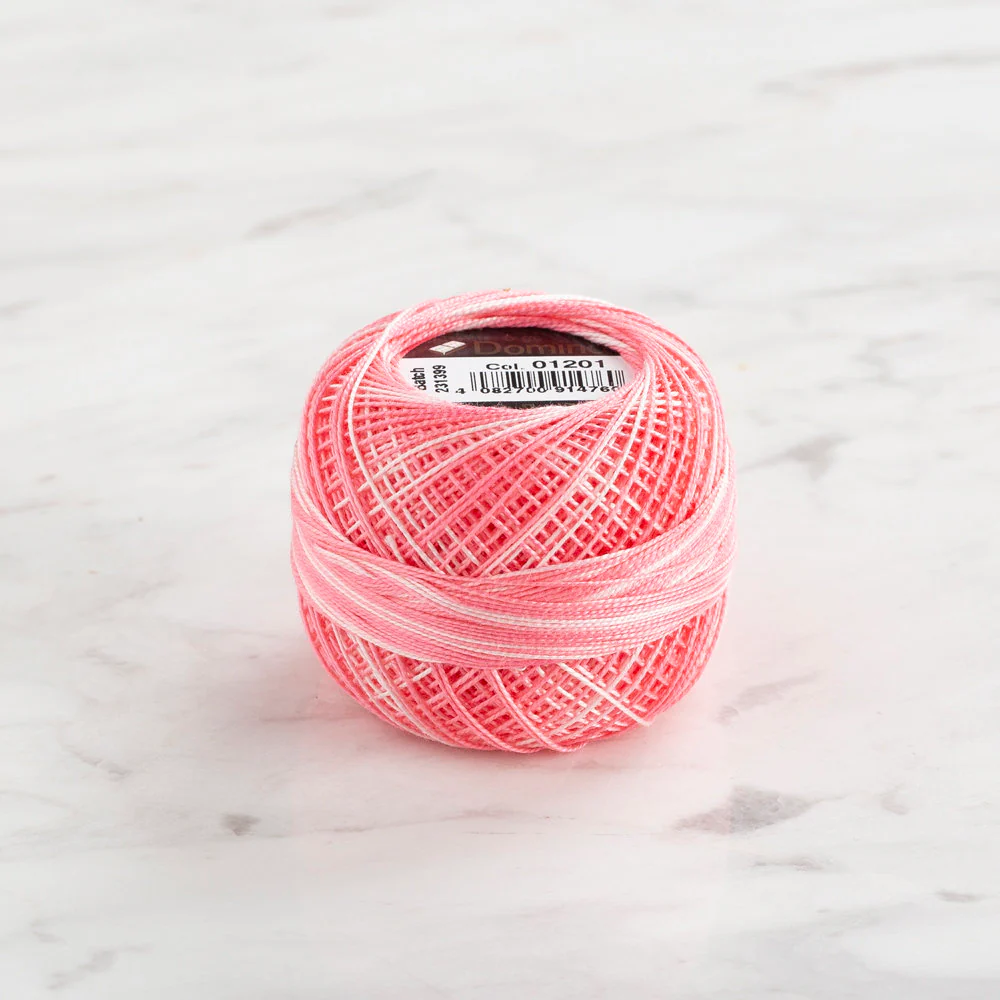 Domino Cotton Perle Size 12 Embroidery Thread (5 g), Variegated - 4590012-1201