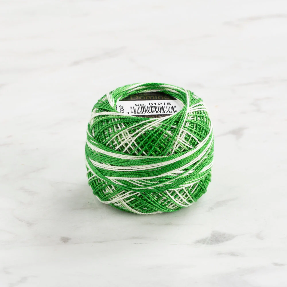 Domino Cotton Perle Size 12 Embroidery Thread (5 g), Variegated - 4590012-1215