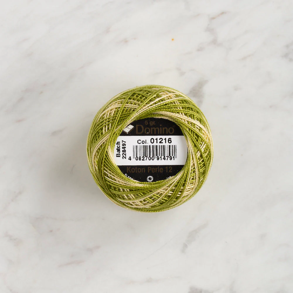 Domino Cotton Perle Size 12 Embroidery Thread (5 g), Variegated - 4590012-1216 - Image 2