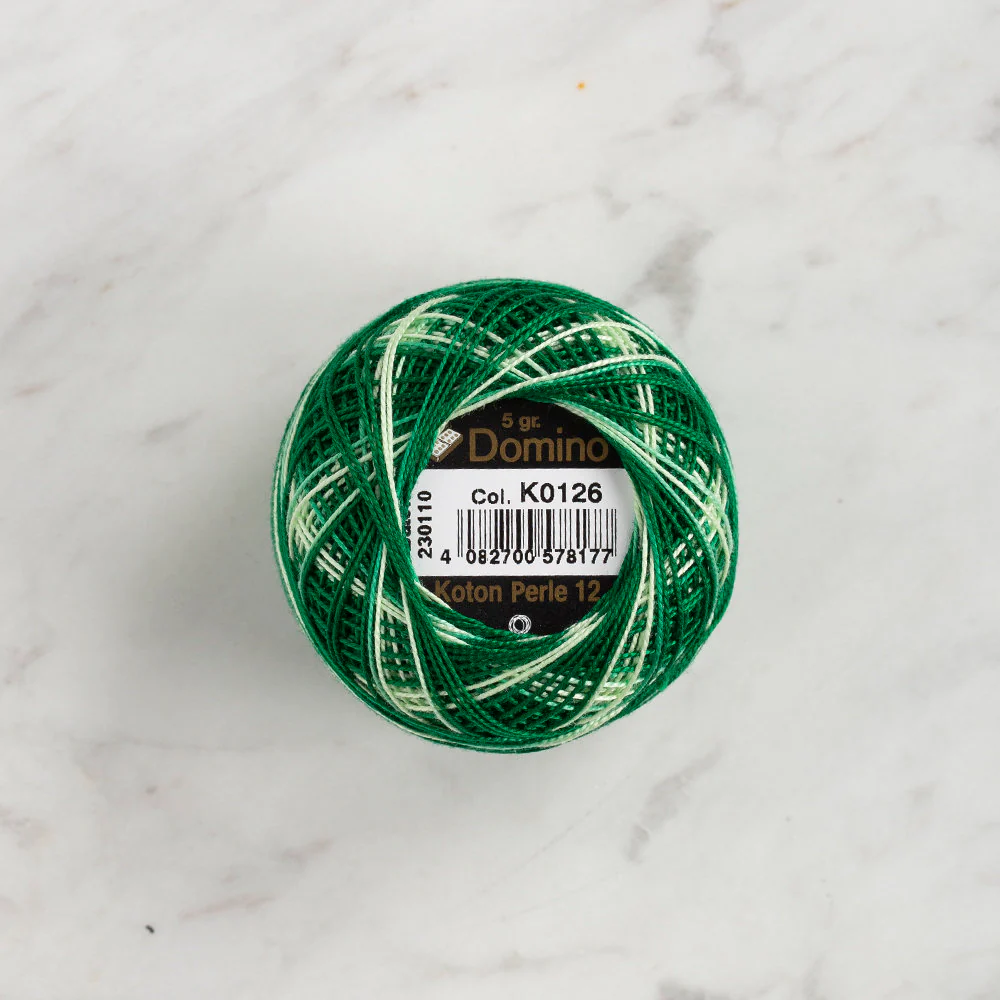 Domino Cotton Perle Size 12 Embroidery Thread (5 g), Variegated - 4590012-K0126 - Image 2