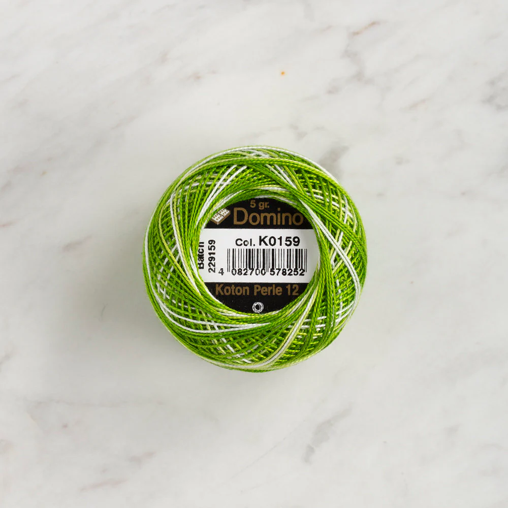 Domino Cotton Perle Size 12 Embroidery Thread (5 g), Variegated - 4590012-K0159 - Image 2
