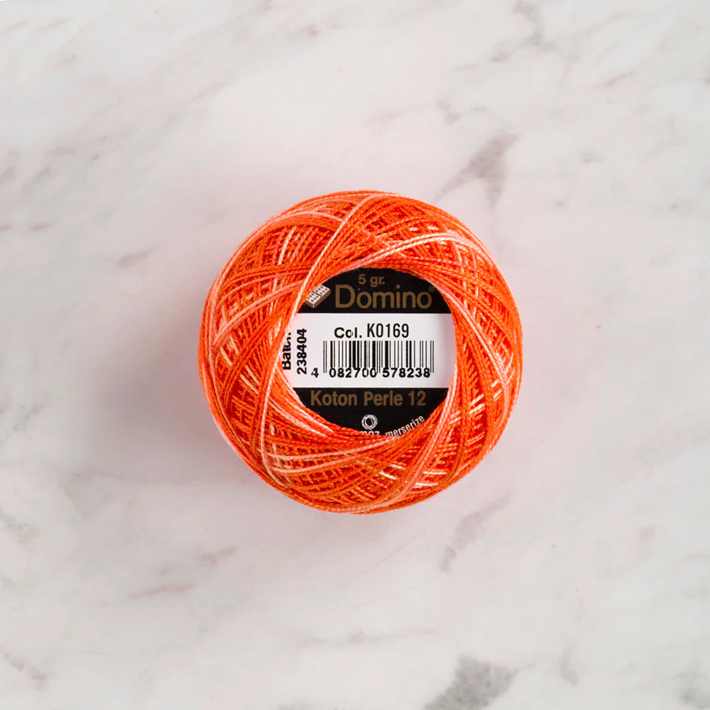 Domino Cotton Perle Size 12 Embroidery Thread (5 g), Variegated - 4590012-K0169 - Image 2