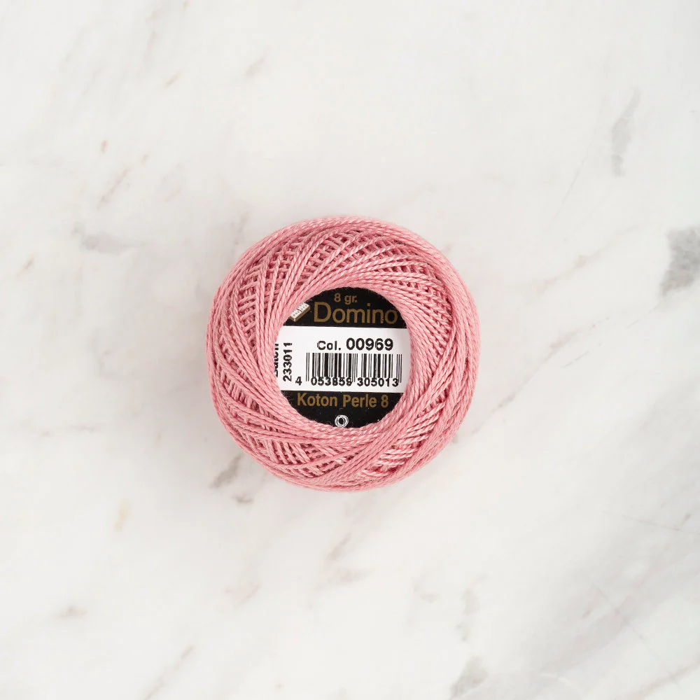 Domino Cotton Perle Size 8 Embroidery Thread (8 g), Dark Lilac - 4598008-00969 - Image 2