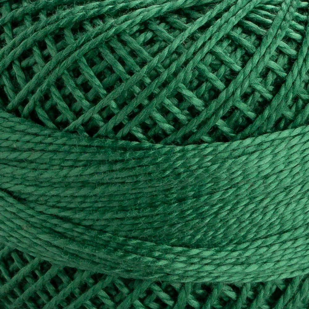 Domino Cotton Perle Size 8 Embroidery Thread (8 g), Green - 4598008-00217 - Image 3