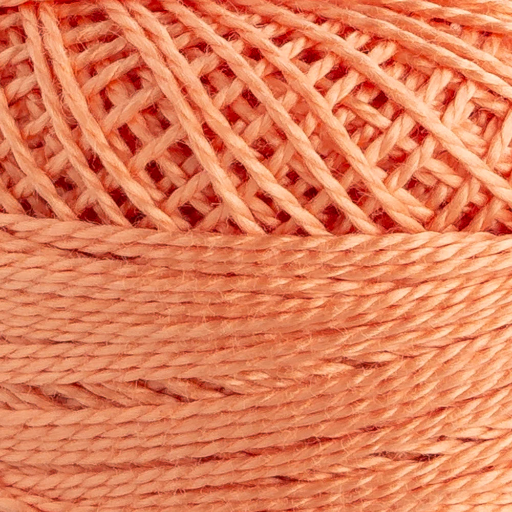 Domino Cotton Perle Size 8 Embroidery Thread (8 g), Light Brick - 4598008-09575 - Image 3