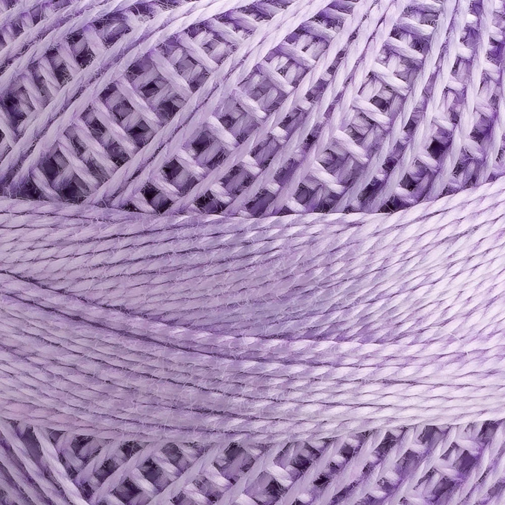 Domino Cotton Perle Size 8 Embroidery Thread (8 g), Lilac - 4598008-00108 - Image 3