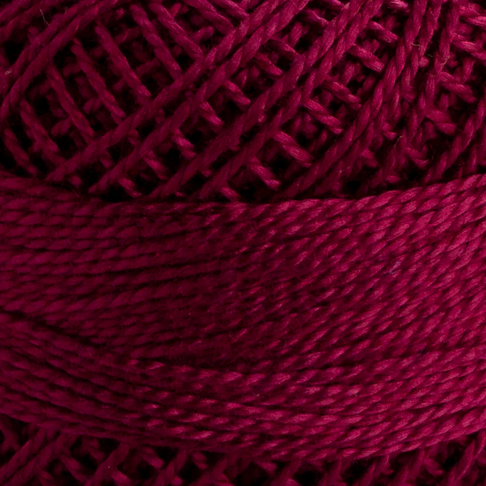 Domino Cotton Perle Size 8 Embroidery Thread (8 g), Plum - 4598008-00072 - Image 3